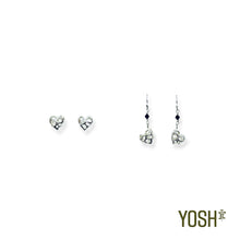 Cargar imagen en el visor de la galería, Corazón Aretes con Swarovski CHIC.ROCK.YOSH
