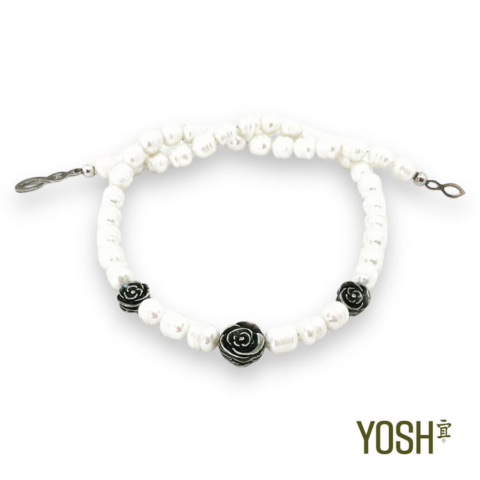 Collar con piedras Flor vintage