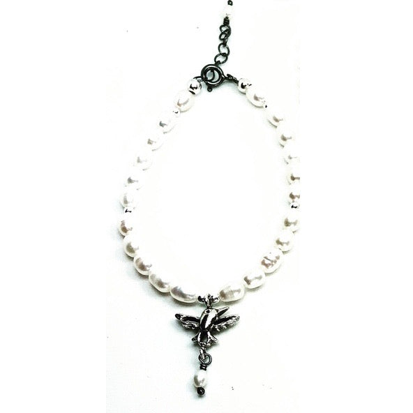 Pulsera con piedras Colibrí alas abiertas