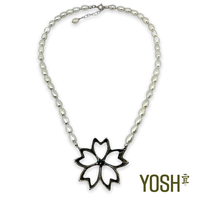 Collar G con piedras preciosas Sakura