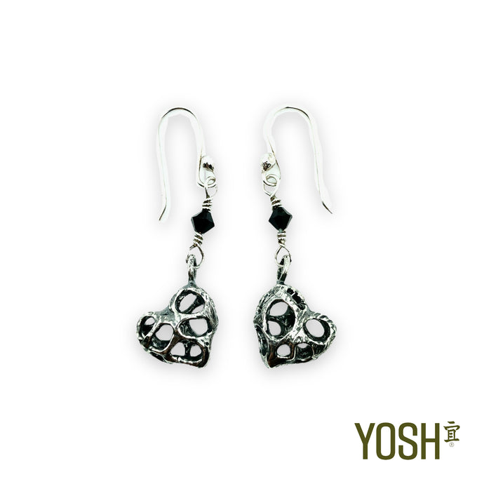 Aretes con Swarovski Corazón CHIC.ROCK.YOSH