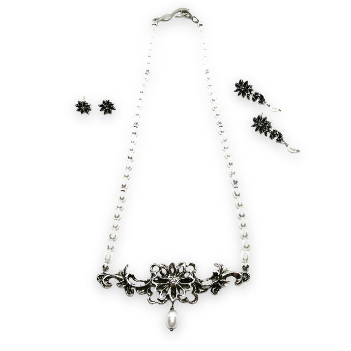 Collar Kiku con piedras