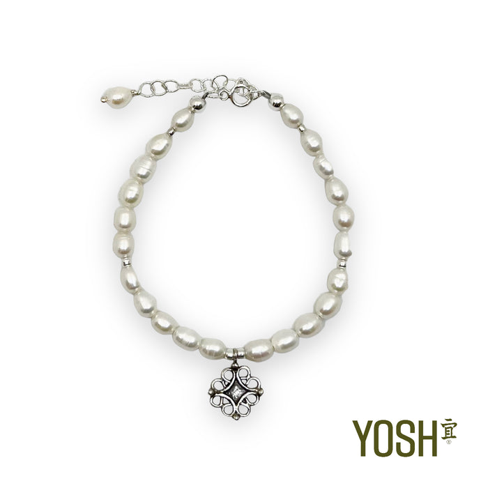 Romántico pulsera con piedras