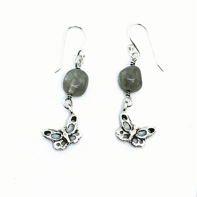 Aretes mariposa metamorcambios con piedras